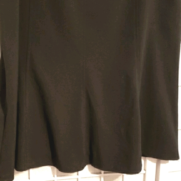 AGB BLACK 4-PANEL SKIRT KICK PLEAT BOTTOM SZ 14 - Picture 4 of 8